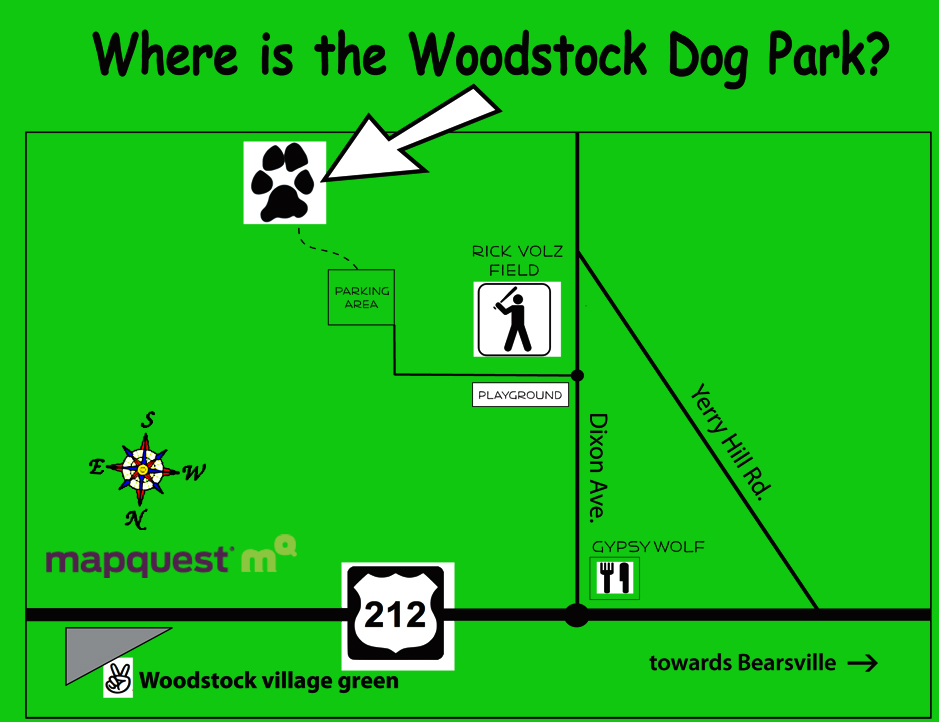 directions to Woodstock Dog Park